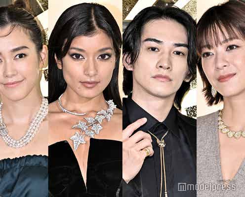 ローラ・上野樹里・桐谷美玲・町田啓太「ブシュロン」ハイジュエリー身にまとい登場 華やかドレスで抜群スタイルも輝く