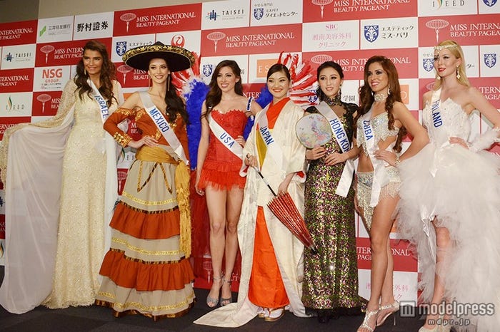 「2014ミス・インターナショナル世界大会記者発表会」会見の様子