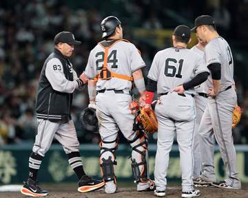 巨人・田中将大は六回途中3失点8Kで降板 3勝目の権利