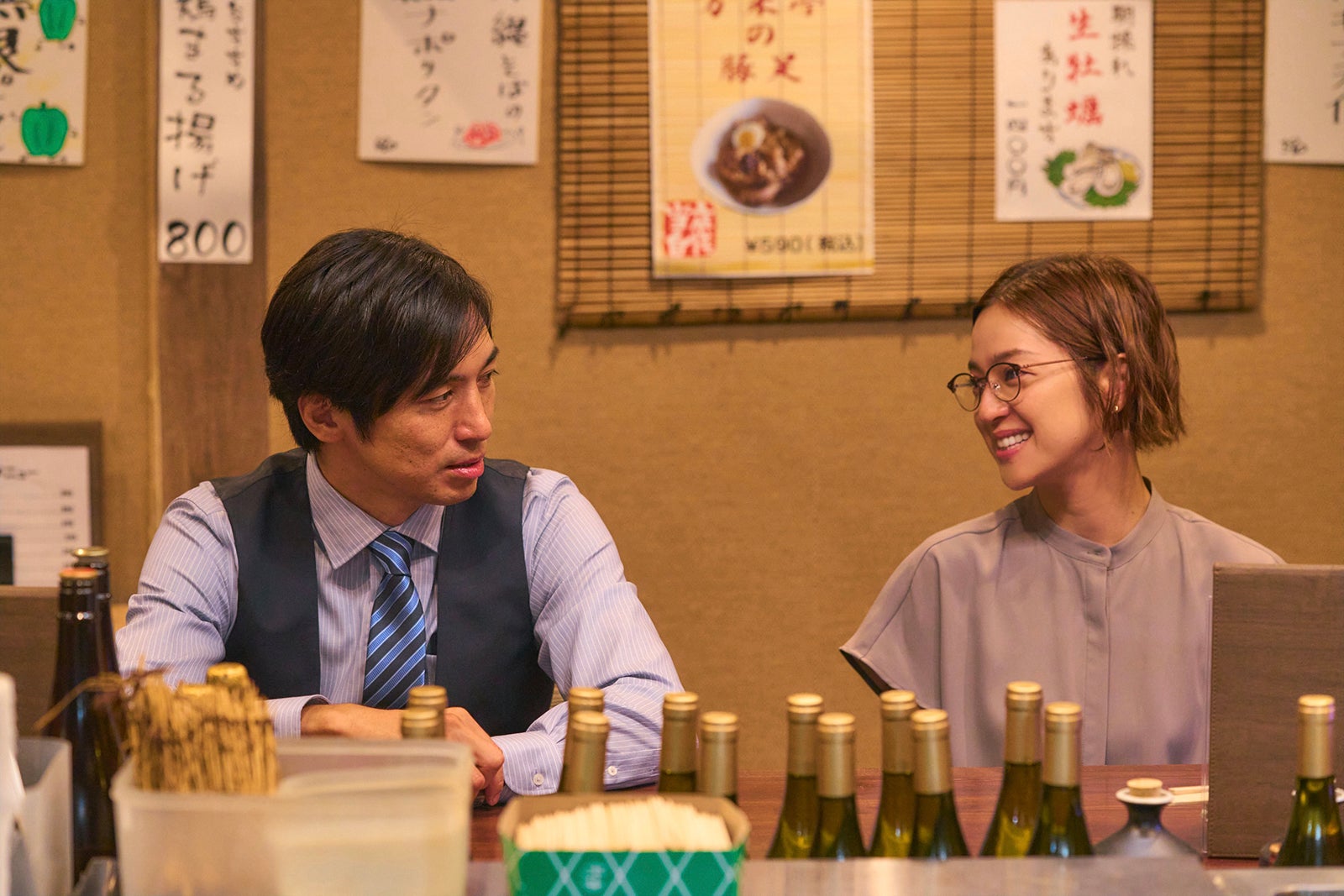 高橋光臣、中村アン「青島くんはいじわる」第7話より（C）テレビ朝日