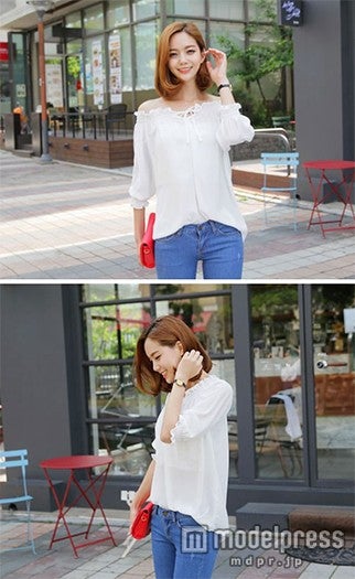 差し色小物をプラスして／画像提供：「PLATINUMshop」