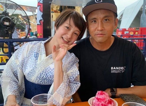 田中美保 夫 稲本潤一選手の誕生日を2ショットで報告 優しい夫 モデルプレス