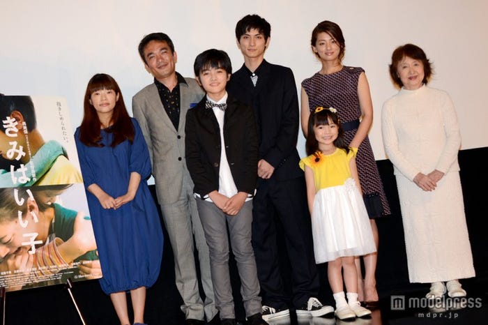 (左から)呉美保監督、高橋和也、加部亜門、高良健吾、三宅希空、尾野真千子、喜多道枝