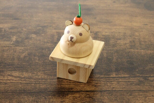 木製鏡餅台座　木製鏡餅