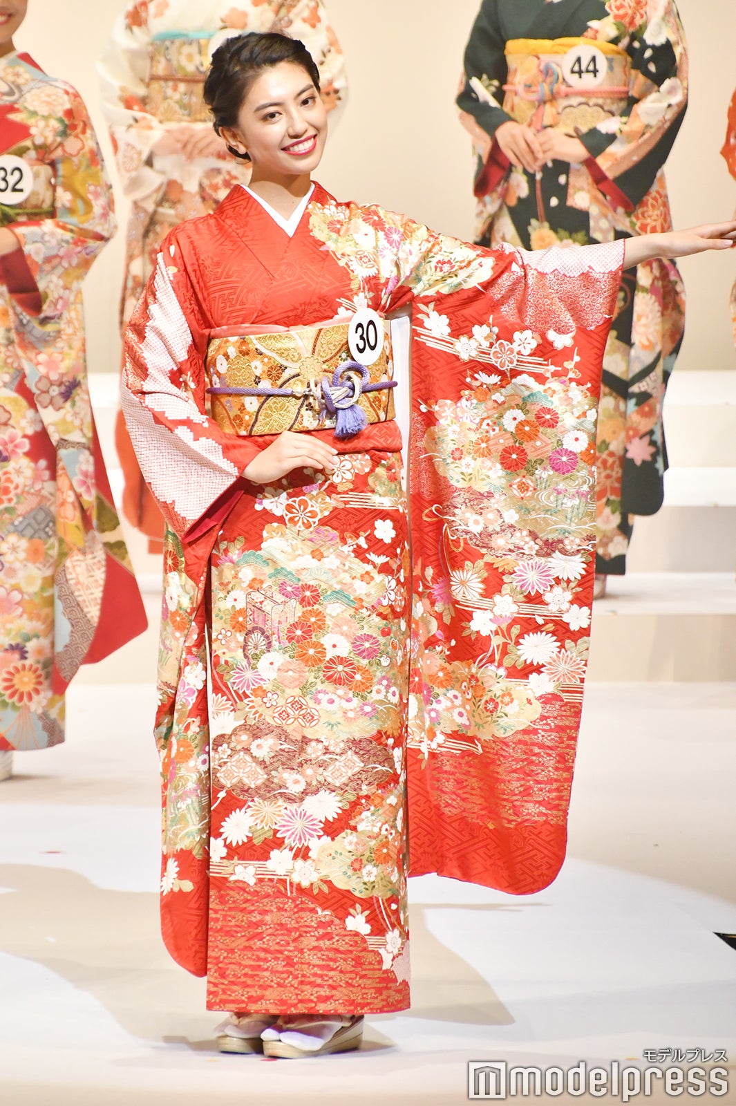 着物審査の様子／「2020ミス・インターナショナル日本代表選出大会」（C）モデルプレス