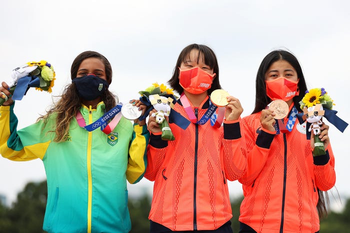 ライッサ・レアウ選手、西矢椛選手、中山楓奈選手/Photo by Getty Images