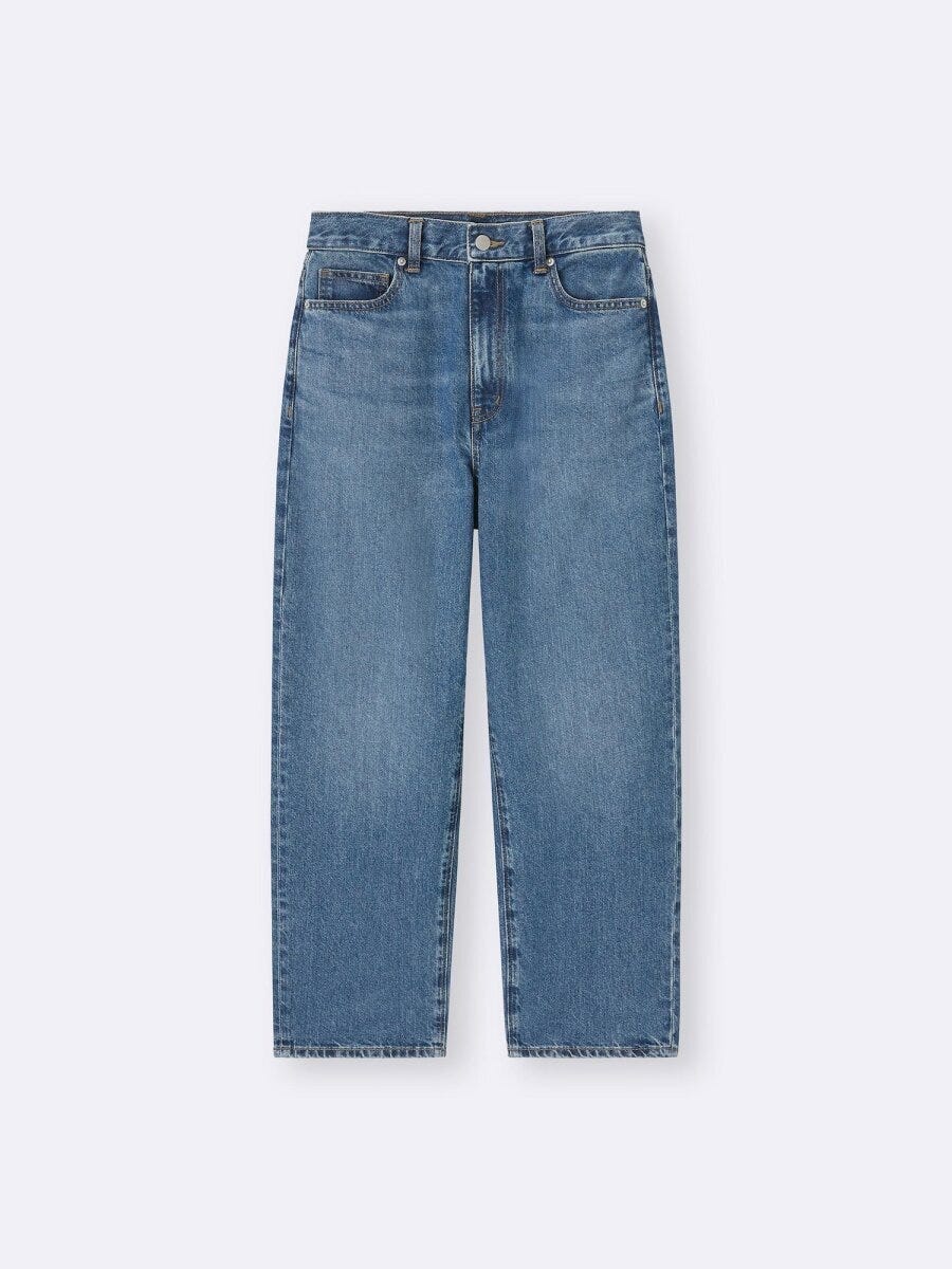 ストレートアンクルジーンズ 2026gu春ストレートアンクルジーンズ