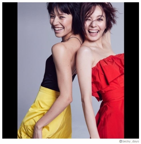 ベッキー、美人姉妹ショット公開「最強」「スタイルよすぎ」と反響