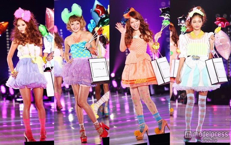 人気モデルがミニスカで集結　キュートなステージに観客も興奮