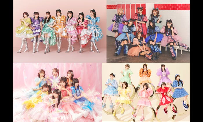 FRUITS ZIPPER、CANDY TUNE、SWEET STEADY、CUTIE STREET