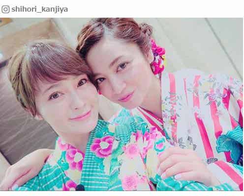 貫地谷しほり&平愛梨、浴衣姿で密着2ショットに反響「美しい」「癒やし」