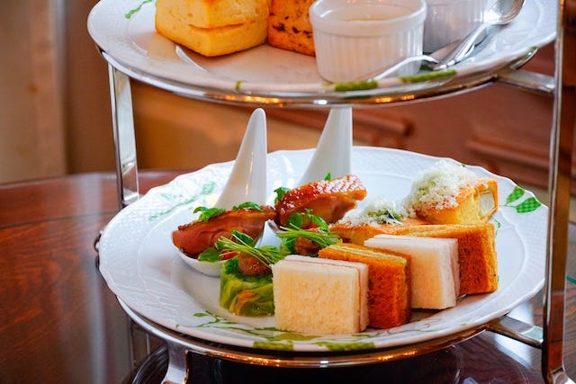 【京都でヌン活】レトロな洋館ホテルで楽しむ、一保堂茶舗のお茶を使った「京の新緑アフタヌーンティー」が期間限定で登場