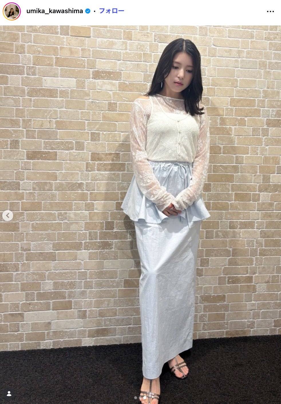 川島海荷Instagramより