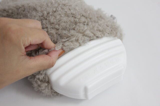 ダイソー　湯たんぽカバー（プードルボア）　使用方法