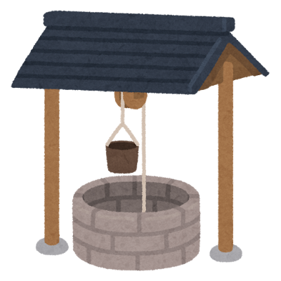 絵に描いた餅のイラスト(男性)