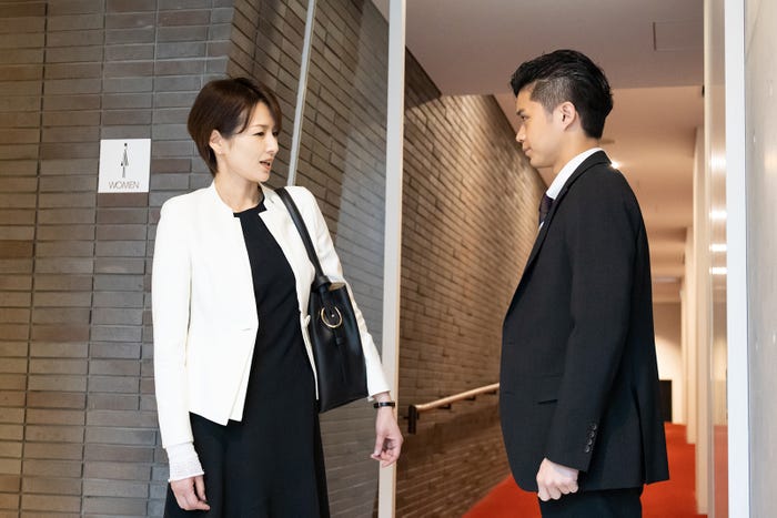 吉瀬美智子、磯村勇斗「ケイジとケンジ、時々ハンジ。」第3話より(C)テレビ朝日