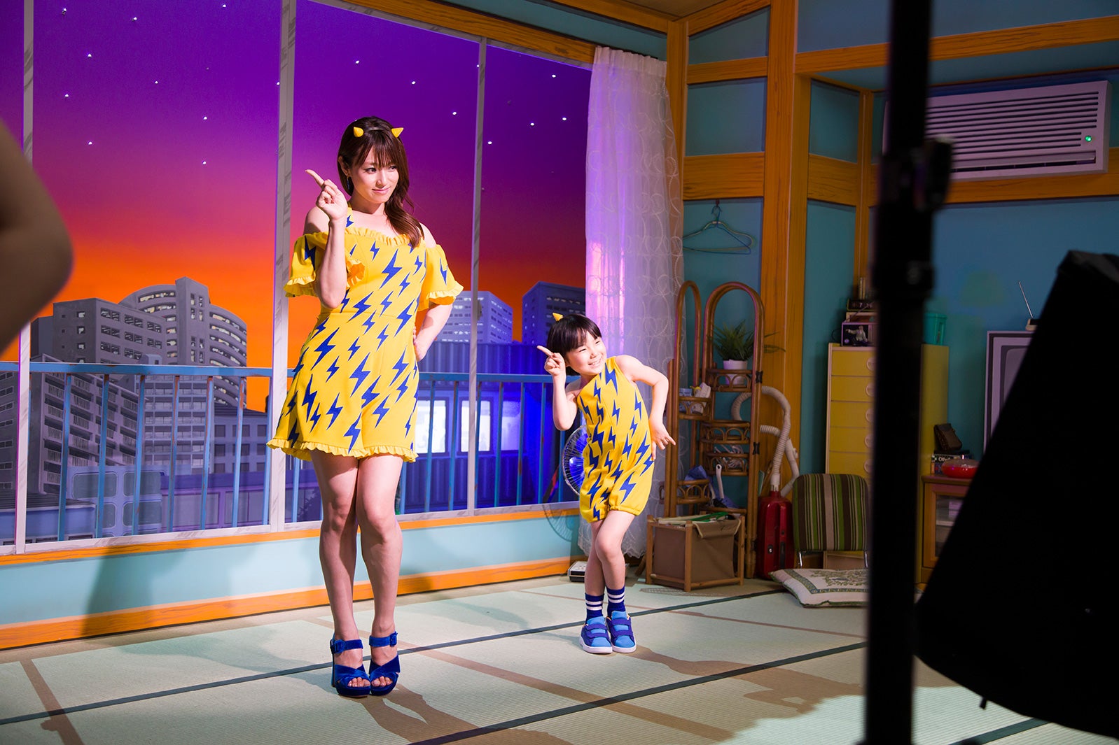 深田恭子、寺田心／新CMメイキングより（提供写真）