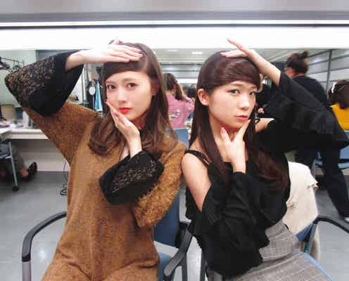 乃木坂46白石麻衣&秋元真夏おちゃめな“9・1分け”ヘア披露<「乃木撮」先行カット公開>