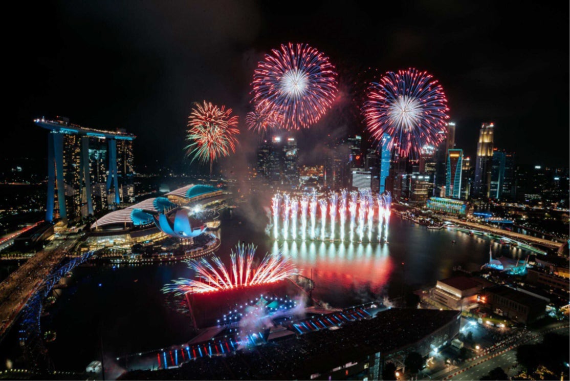 シンガポールで年越しイベント「Marina Bay Singapore Countdown 2024」ミュージック花火がマリーナ・ベイ彩る