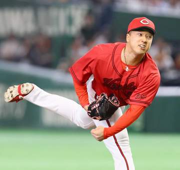 広島・佐藤柳 今季初登板いきなり1回3人斬り！真っ向勝負11球中ストレート10球 新井監督も評価「良い真っすぐだった」