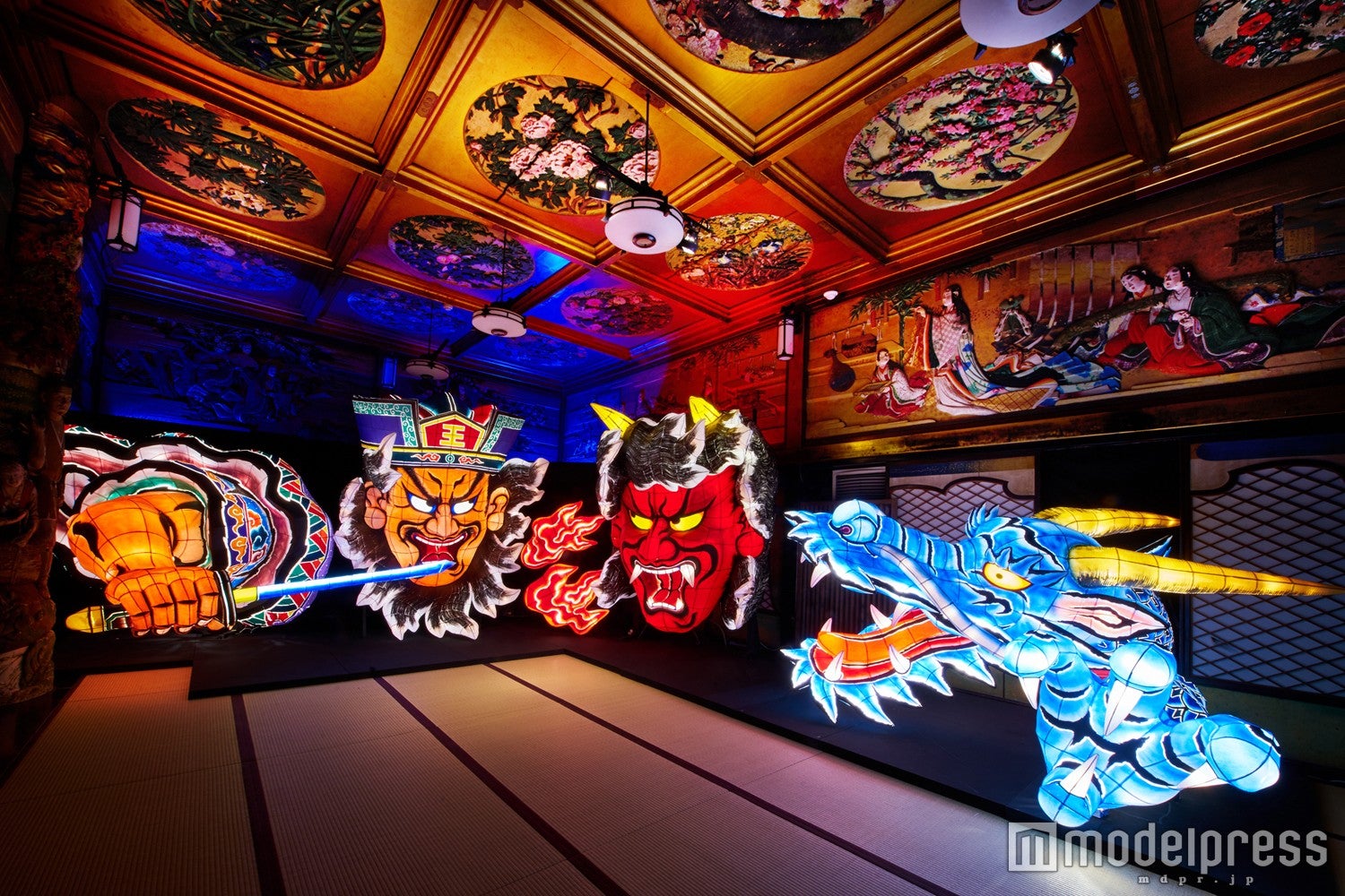 和のあかり×百段階段展 2016／画像提供：目黒雅叙園