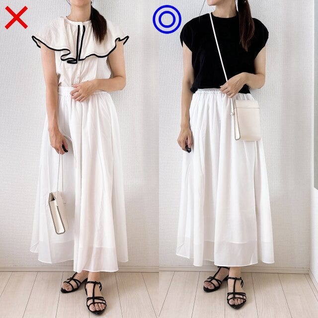 白スカート