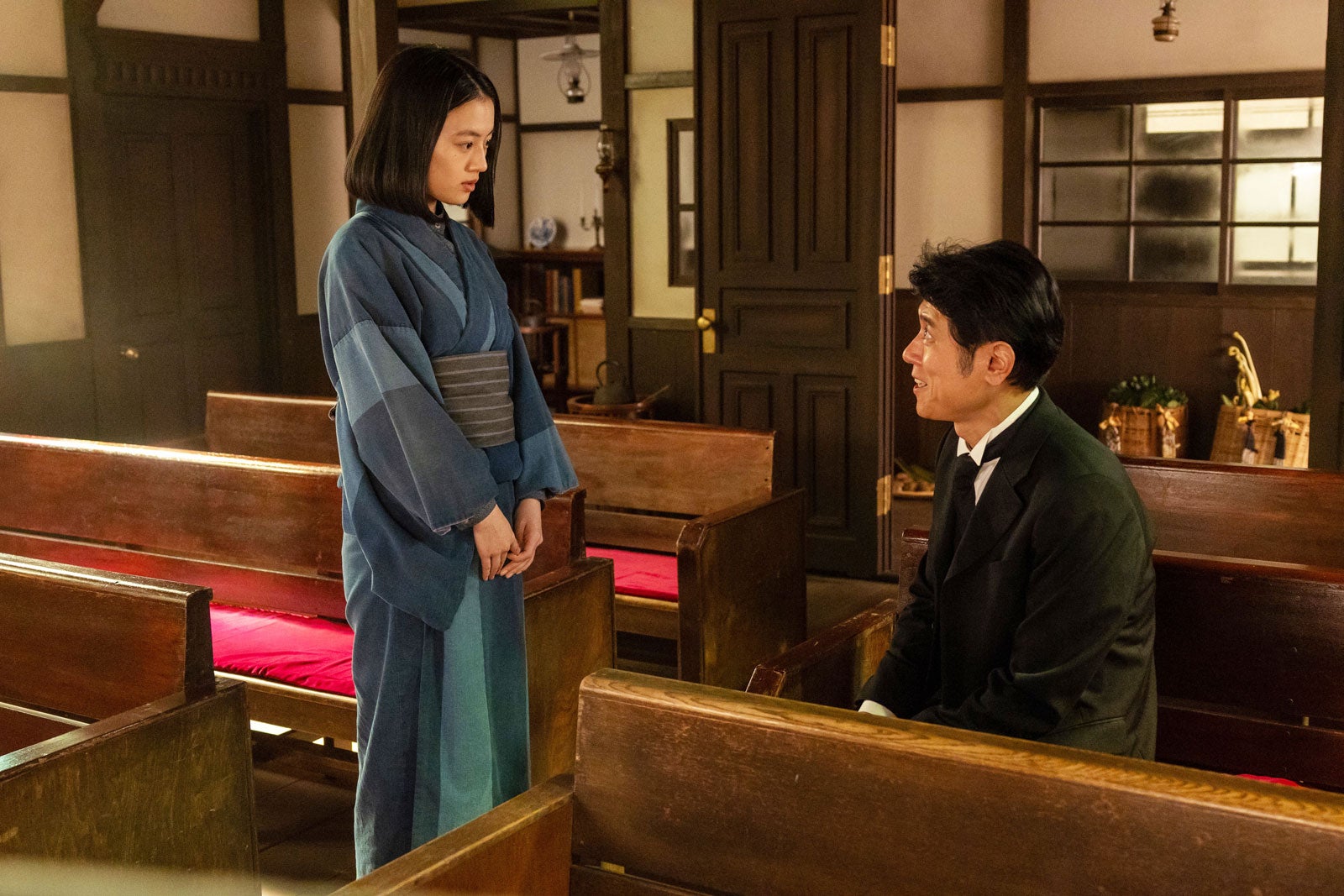上坂樹里、原田泰造「風、薫る」第48話（C）NHK