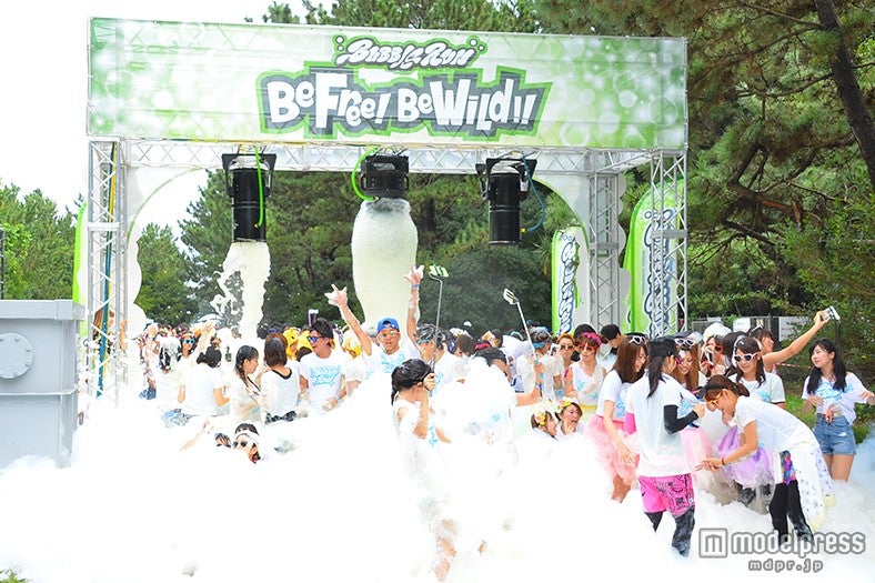 ランニングコース／黄色の泡ポイント