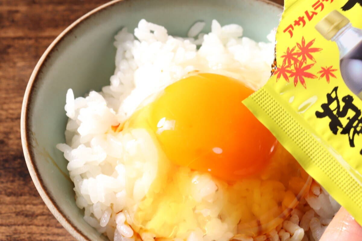 ダイソー　アサムラサキ　かき醤油　たまごかけご飯