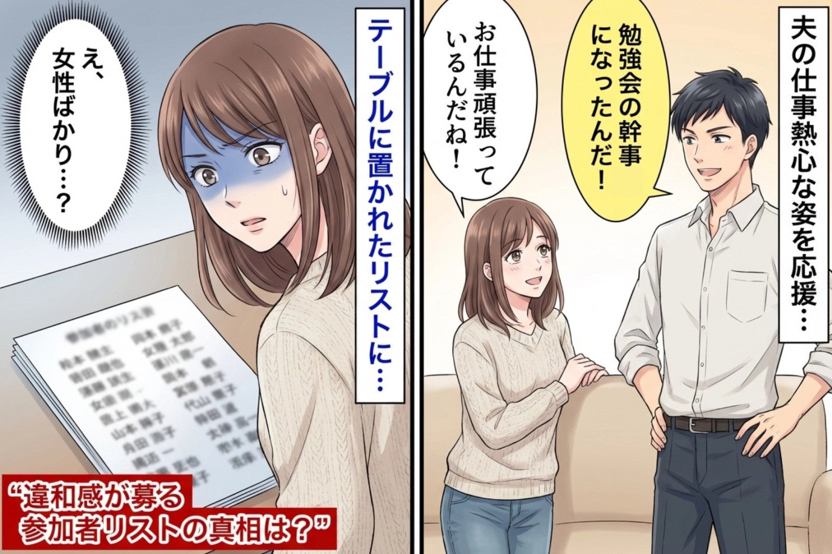 「俺、勉強会の幹事になった」→参加者リストに“見覚えのない女性”がずらり。理由を聞いたら…