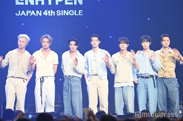 ENHYPEN/(左から)NI-KI、HEESEUNG、JAKE、SUNGHOON、JUNGWON、SUNOO、JAY(C)モデルプレス