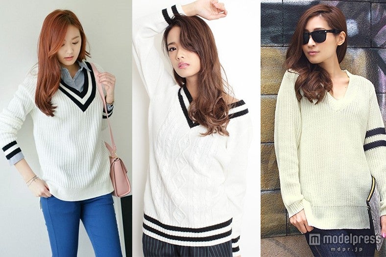 男性支持率意外と高し！“チルデンニット”をちょっぴりSEXYに着こなしたい