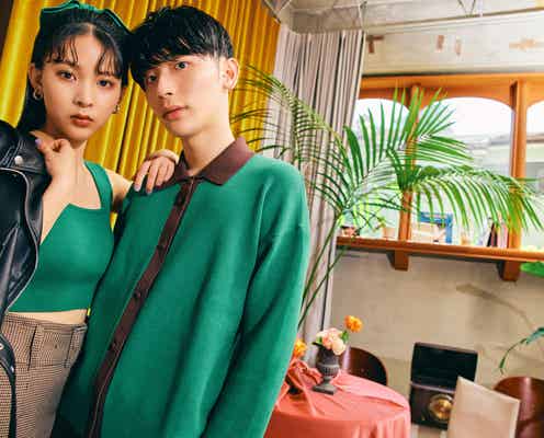 “オシャレすぎる姉弟”よしあき&ミチ、シミラールックでクールな表情