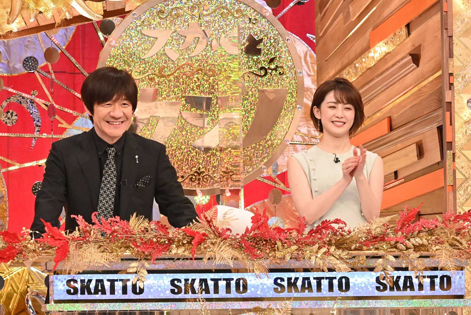 左から）内村光良、宮司愛海（フジテレビアナウンサー