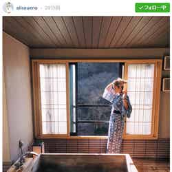 植野有砂、恋人と交際1周年を報告「幸せ」 日光でプライベート温泉旅行/植野有砂Instagramより【モデルプレス】