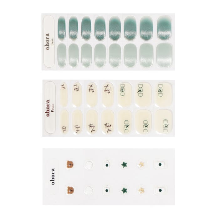 「ohora + STARBUCKS ジェルネイルシールタイプ Starbucks Green」 (提供写真)