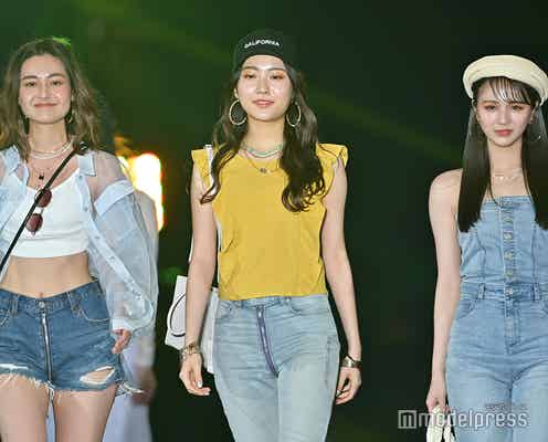 “令和版奇跡の1枚”でバズった美女・愛来「GirlsAward 2022 S/S」初ランウェイ