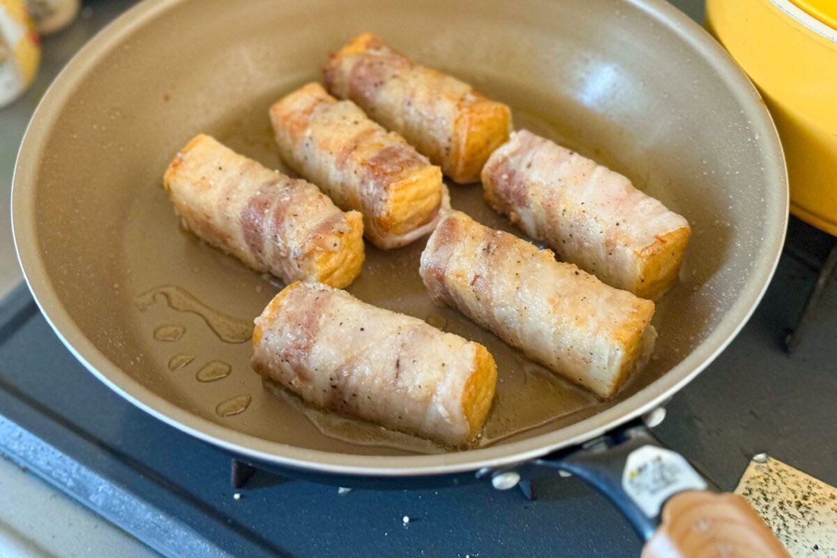 厚揚げの肉巻き