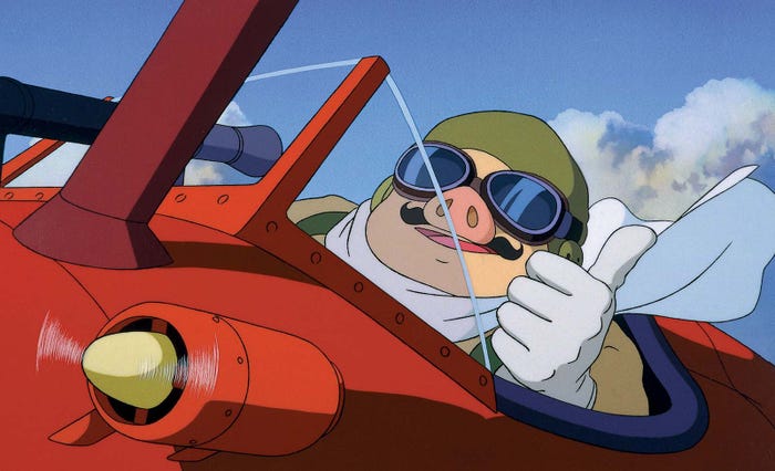 「紅の豚」(C)1992 Hayao Miyazaki/Studio Ghibli, NN