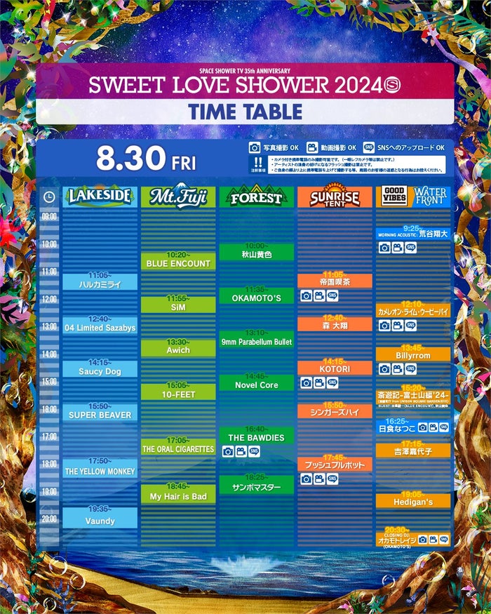 音楽フェス「SWEET LOVE SHOWER」8月30日公演、予定通り開催へ「台風10号による影響を各種気象予報を基に総合的に精査」