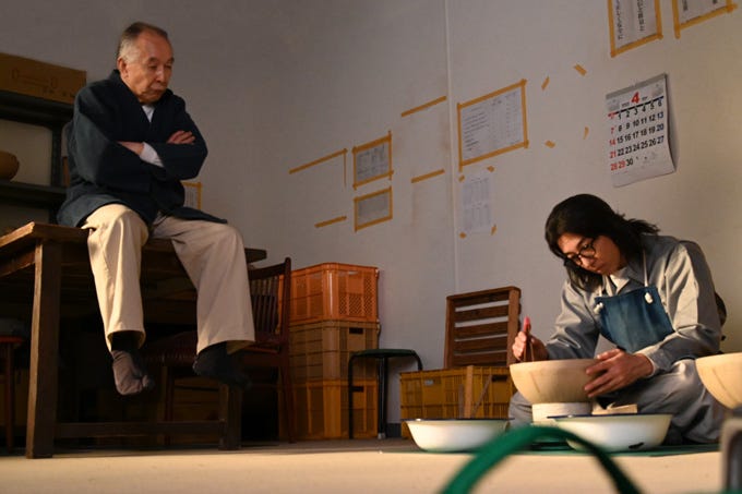 橋爪功、高橋一生「6秒間の軌跡~花火師・望月星太郎の2番目の憂鬱」第7話より(C)テレビ朝日