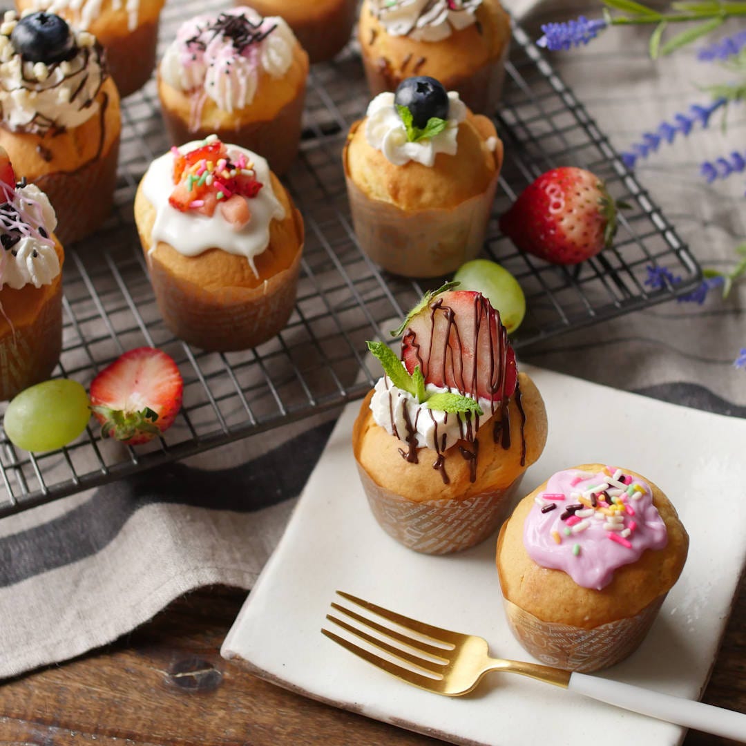 ホットケーキミックスで!簡単カップケーキ