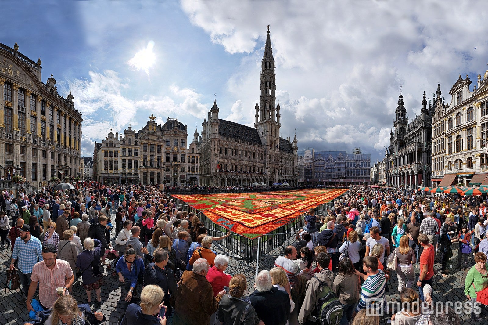 多くの観光客が足を運ぶ（C）Tapis de Fleurs de Bruxelles （C）Batistini