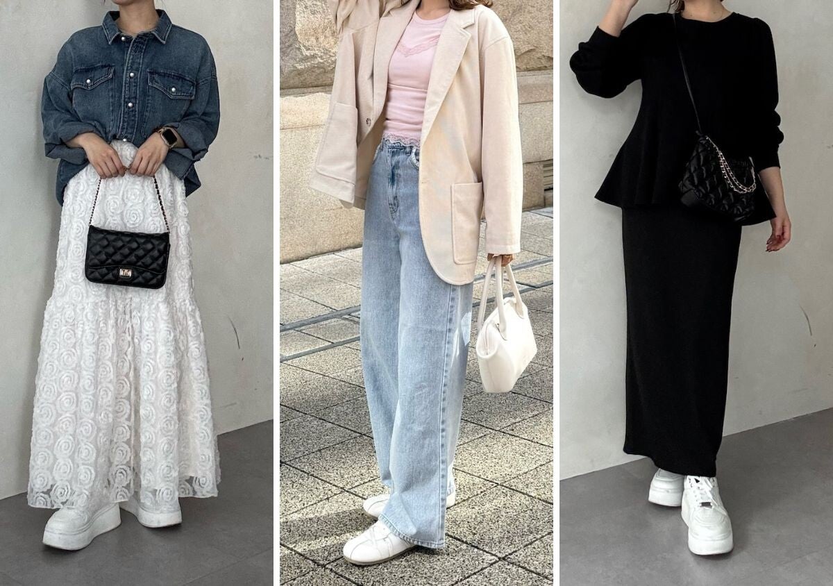 春は「白スニーカー」で爽やかに決める！カジュアルからきれいめまで♡垢抜けコーデ5選