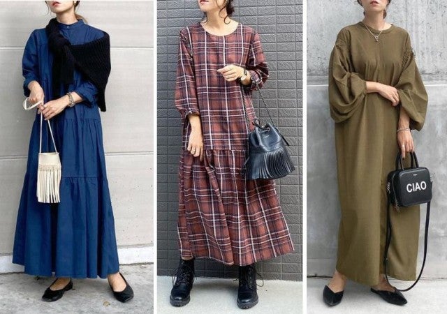 大人の秋ワンピは断然 ロング丈 即おしゃれに見える 21秋の最旬お手本コーデ モデルプレス