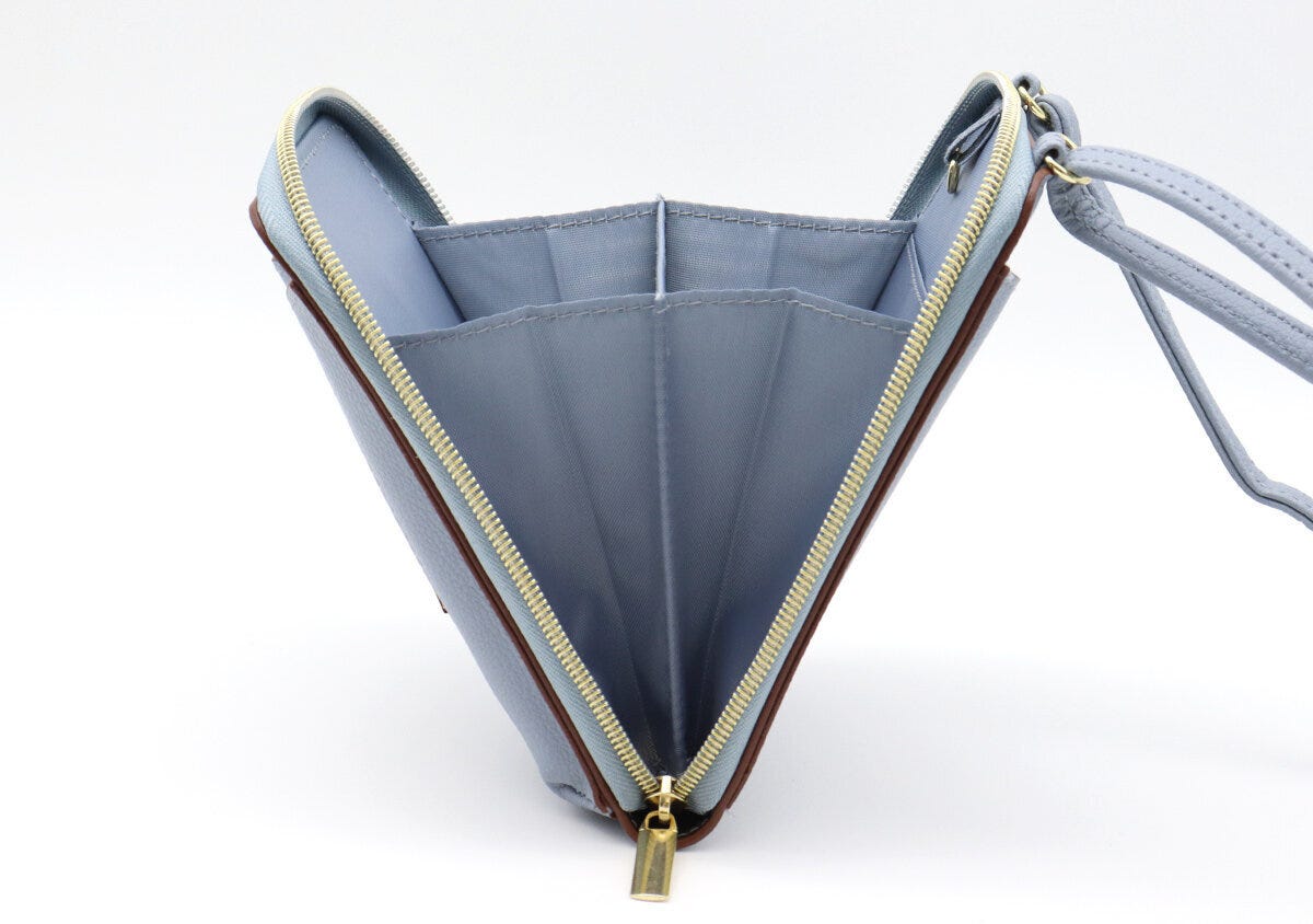 VISフラワーカットスマホショルダーガバッと開く