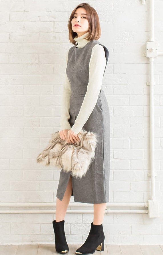 2WAYメルトンジャンパースカート「Re:EDIT by GALSTAR」2,998円（税込）／画像提供：Re:EDIT by GALSTAR