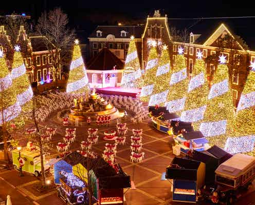 ハウステンボス「光の街のクリスマス」日本初3階建てメリーゴーラウンド&1300万球イルミ