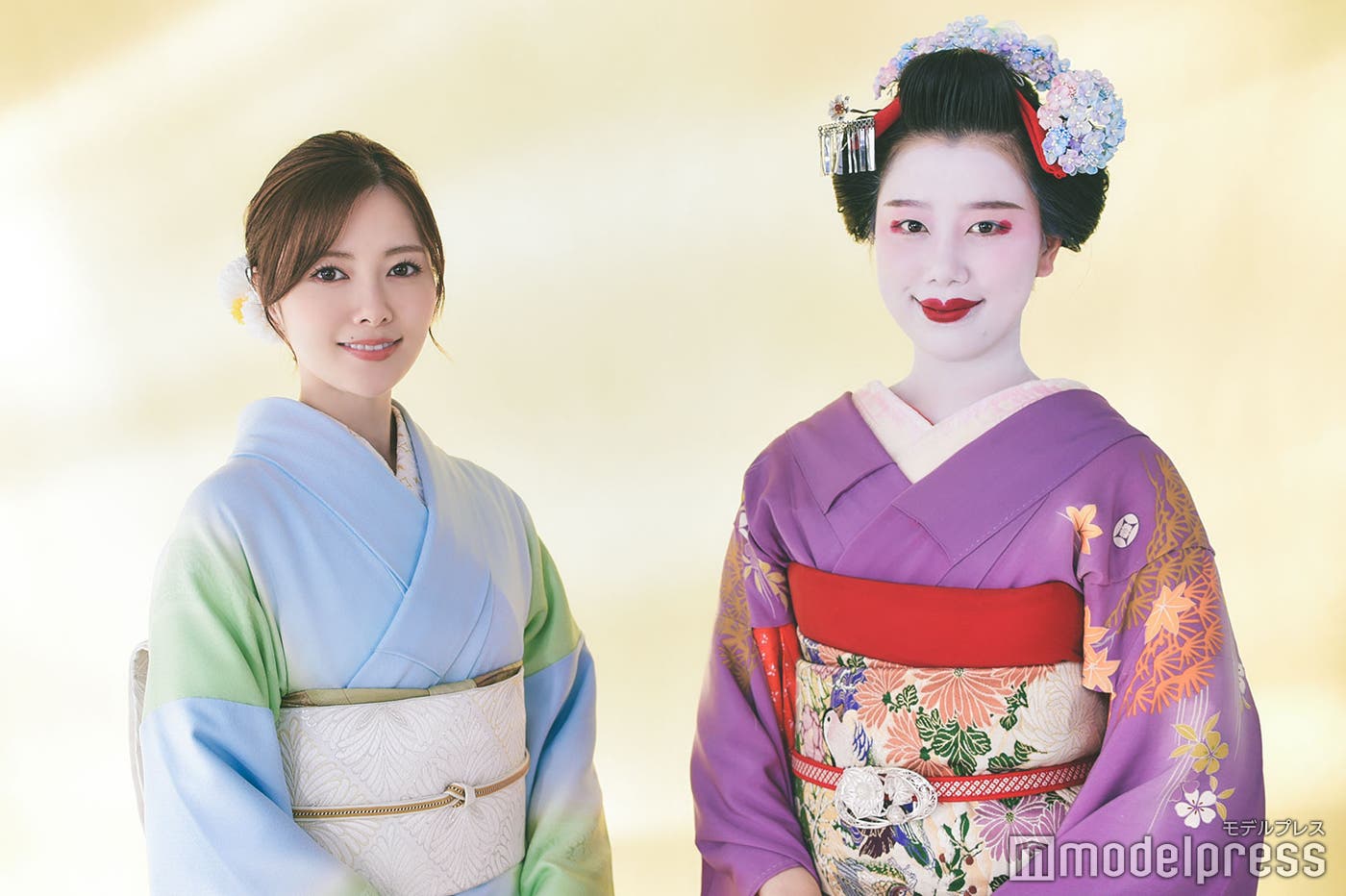 白石麻衣、舞妓・佳乃藤さん(C)モデルプレス