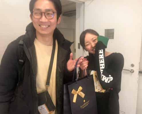 今泉佑唯、ノンスタ石田明から“噂の腕時計”受け取る